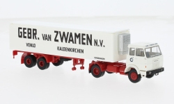 Brekina 82255 - H0 - Henschel F161 Koffer-Sattelzug van Zwamen